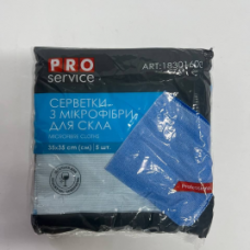 Мікрофібра для скла та дзеркал ProServicе 35х35см, 5 шт