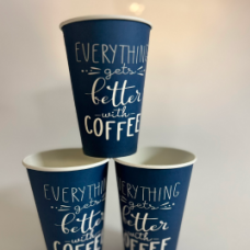 Стакан картонний 340мл в асортименті упаковка 50 шт