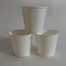 Стакан картонний білий, 110мл, 50 шт 